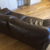2-seater Maralunga leather sofa from Cassina