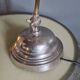 Old adjustable industrial lamp in bronze with 2 arms.