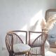Pair of vintage rattan armchairs circa the 1960s.