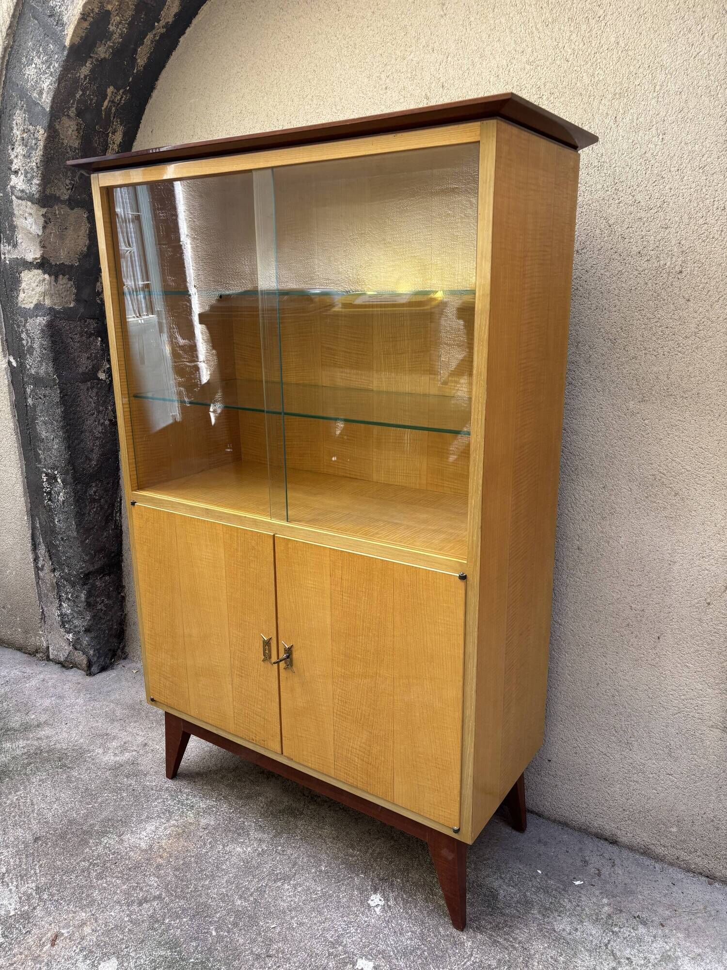 Meuble vitrine vintage 1960
