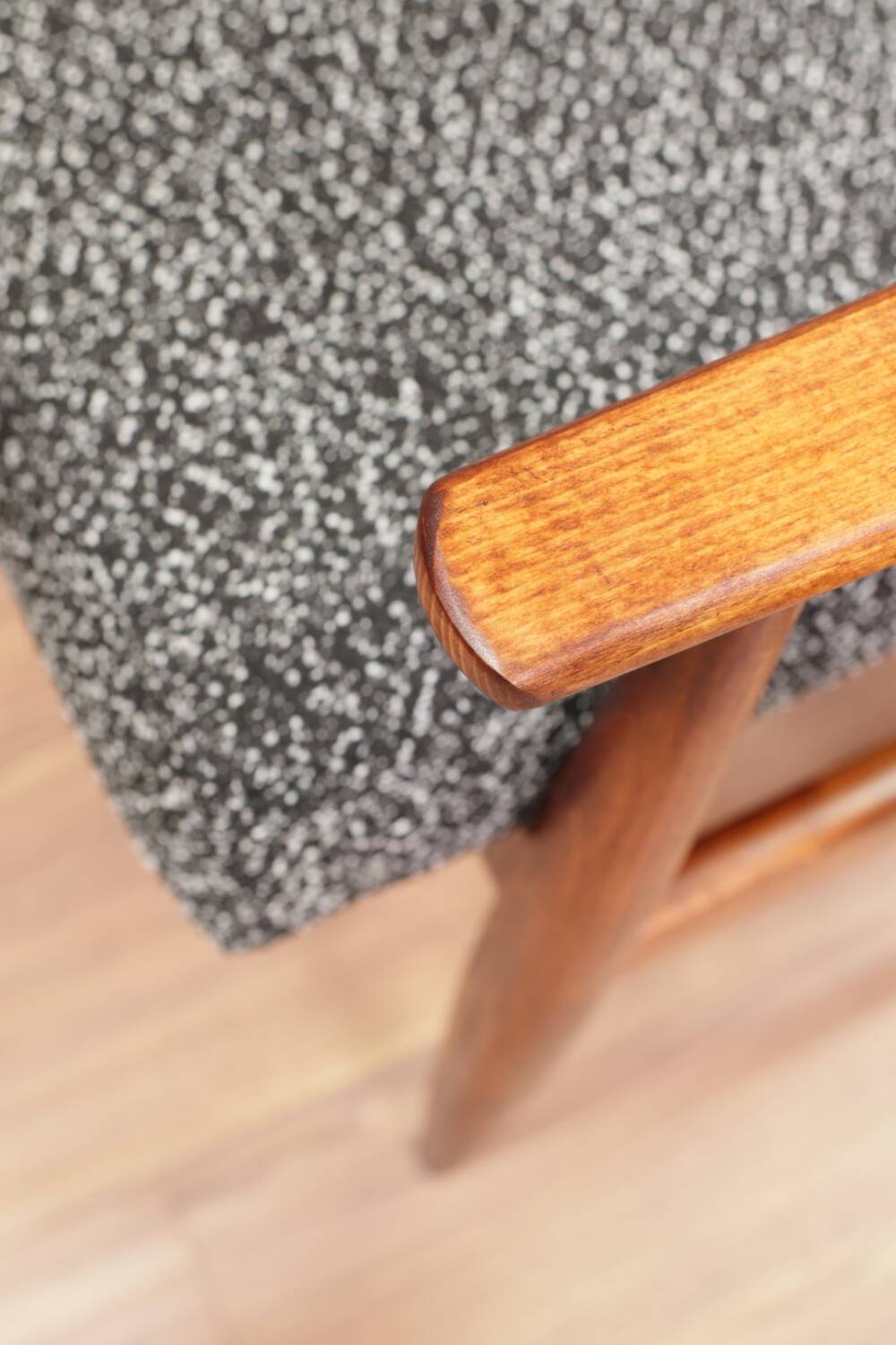 Black and white Scandinavian design armchair Granola by H. Lis