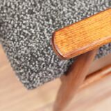 Black and white Scandinavian design armchair Granola by H. Lis