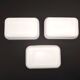 4 white ramekins