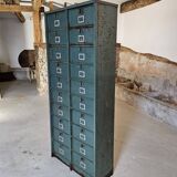 Clamshell furniture / Industrial metal furniture with two Strafor columns