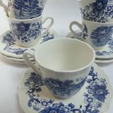 Sarreguemines Derby coffee cups