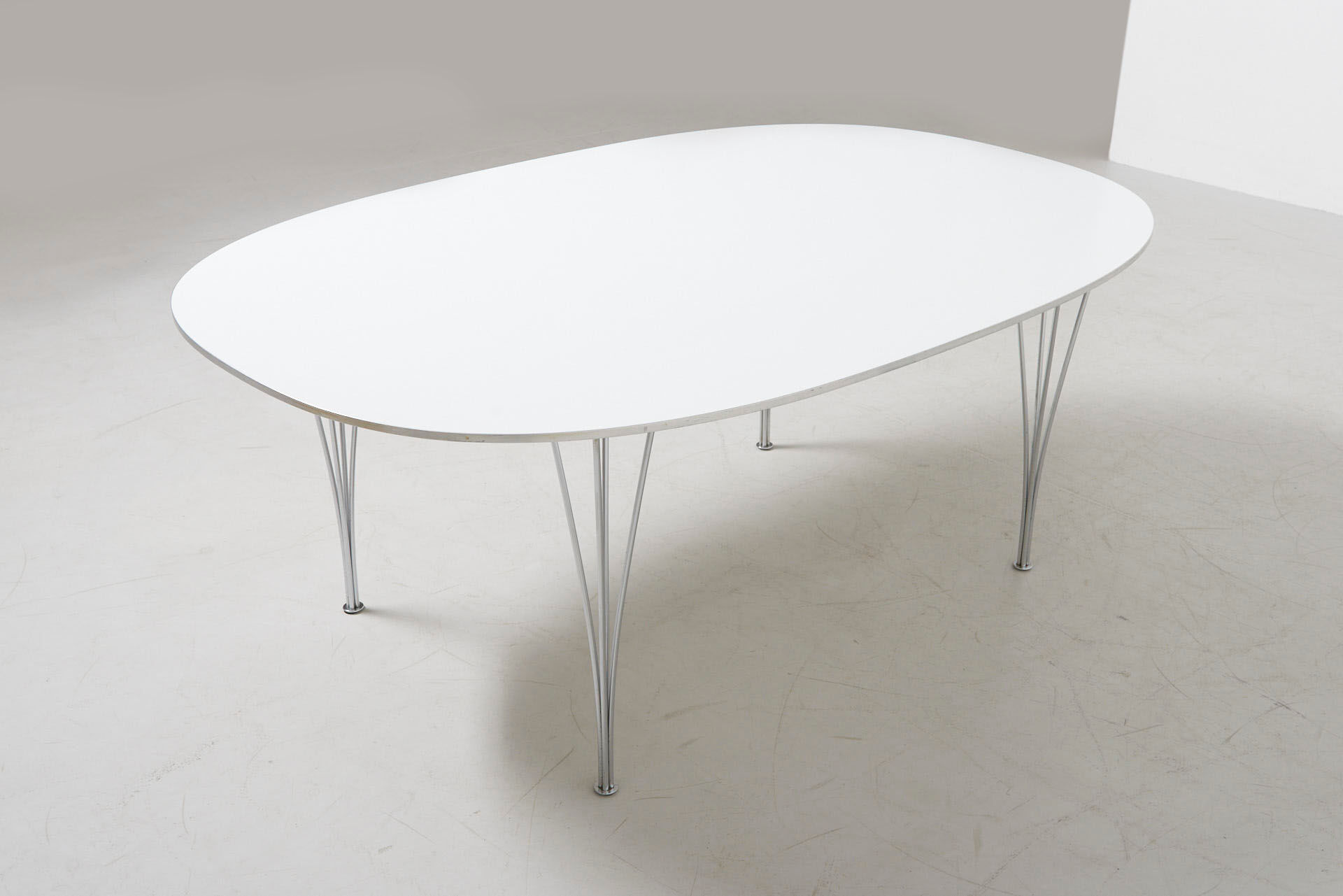 Elliptical dining table by Piet Hein And Bruno Mathsson For Fritz Hansen, Denmark 1960's