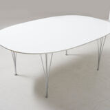Elliptical dining table by Piet Hein And Bruno Mathsson For Fritz Hansen, Denmark 1960's