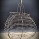 Basket braided metal salad