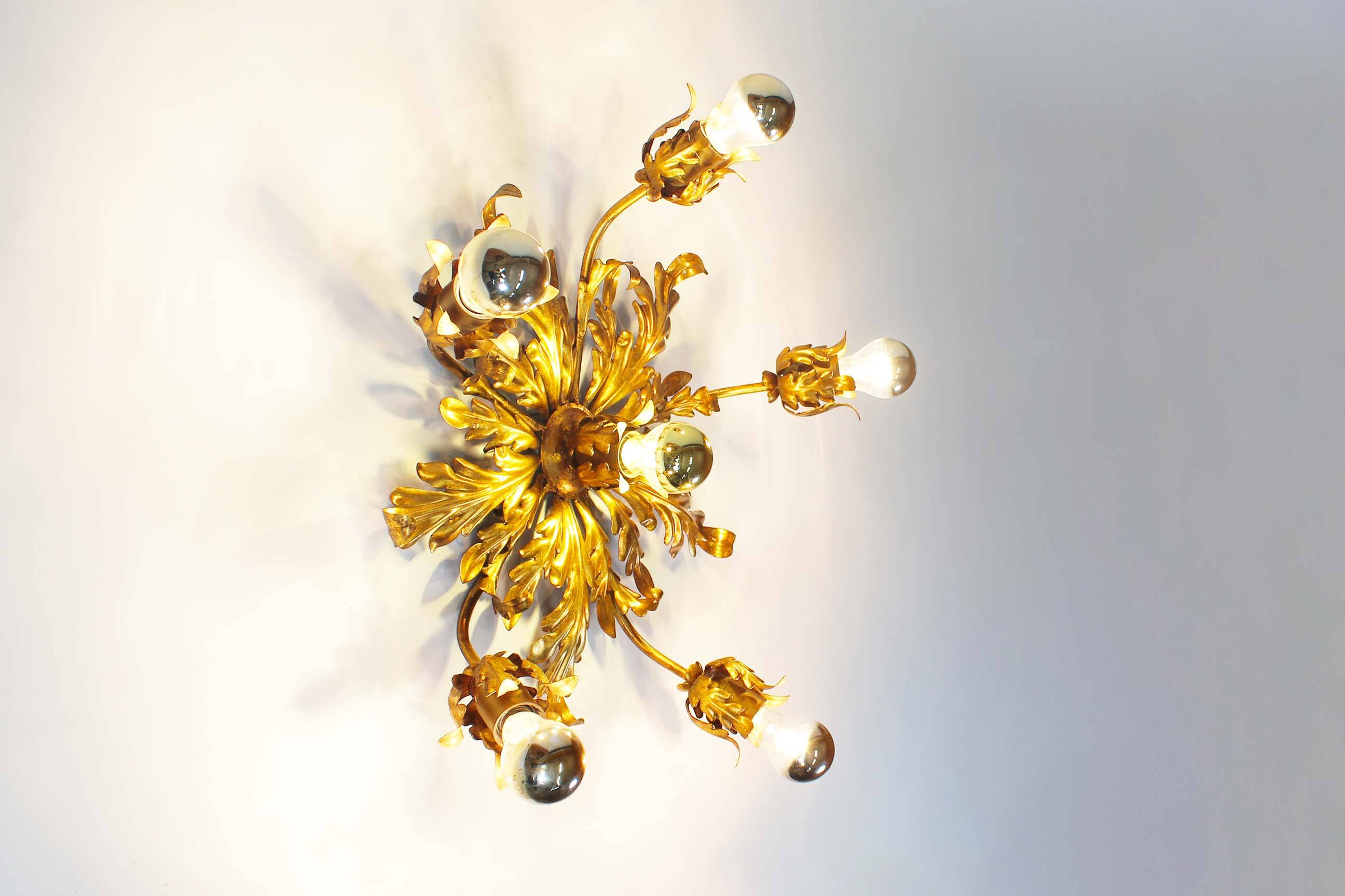 Large Spanish florentine ceiling or wall ligh