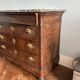 Louis-Philippe chest of drawers in mahogany, thick marble top – 19th century