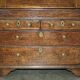 Ancient Georgian writing desk circa 1760 with a leather top.