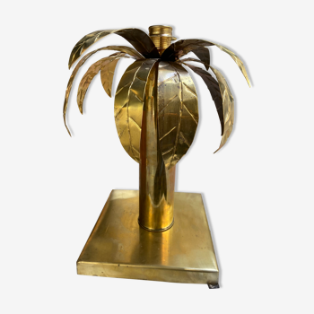 Brass palm lamp foot