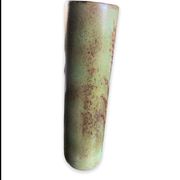 Vase rouleau fond vert midcentury, La Poterie PÉrigourdine