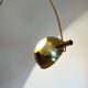 German Postmodern Vintage Brass Arc Floor Lamp with Clamp Rod attributed to Florian Schulz, 1970s