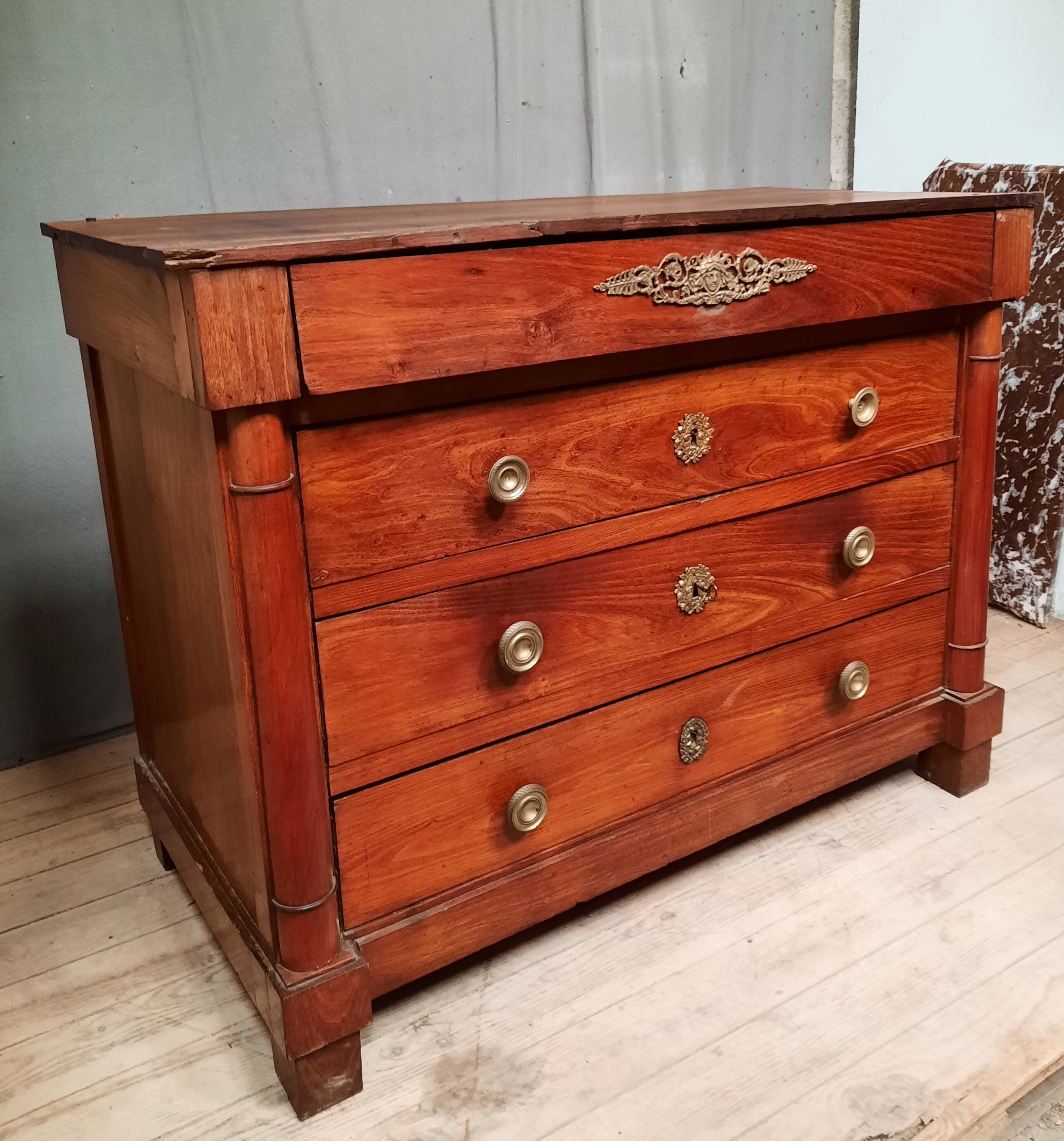 Commode empire en acacias