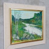 Oil on canvas by Gunnar Herman Berglund 1970