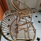 Rattan armchair