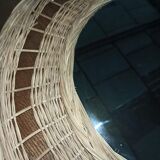 Rattan mirror