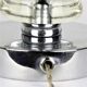 Art Deco lamp 1930 crystal and chrome metal