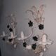 Paire d'appliques en tole
