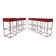 Ensemble de 6 tabourets de bar De Sede DS 218/55 par Paolo Piva, 2000