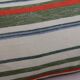 Striped linen cushion