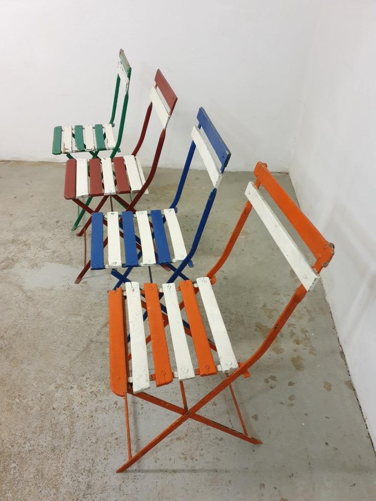 Bistro folding chairs garden