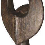 African wooden mask symbolising a buffalo, Nigeria, 28x39cm