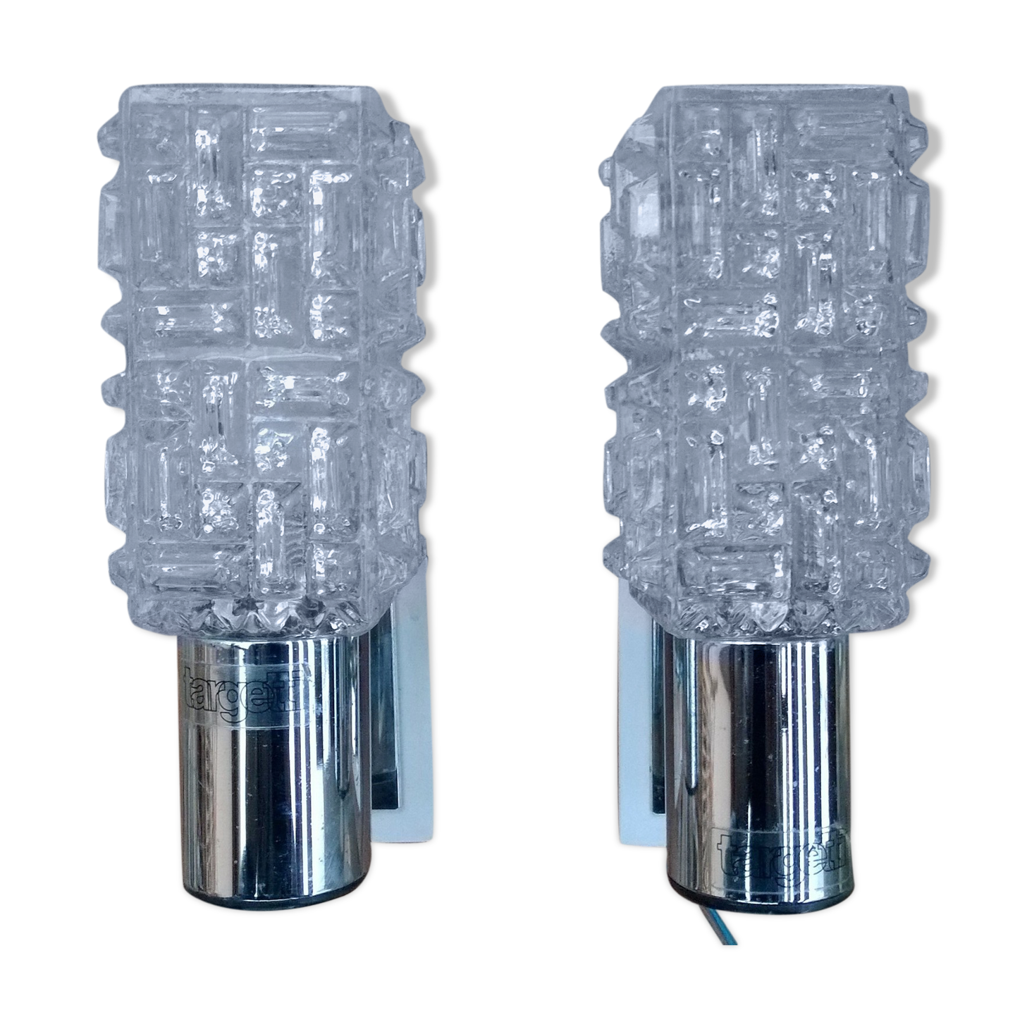 Pair of Targetti wall sconces