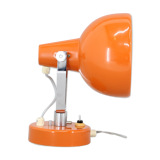 Lampe de table ou murale orange vintage des années 1960, Tchécoslovaquie