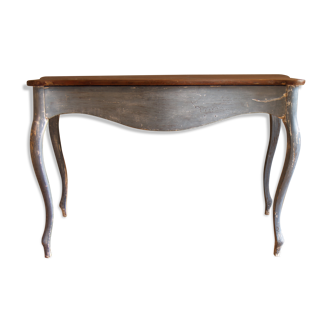 Console louis XV peinte bleu