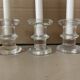 Set of 3 Littala candlesticks / Timo Sarpaneva / 1966