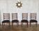 Série de 4 chaises scandinave