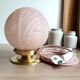 Pink art deco table lamp