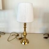 Brass and wool lamp