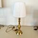 Brass and wool lamp