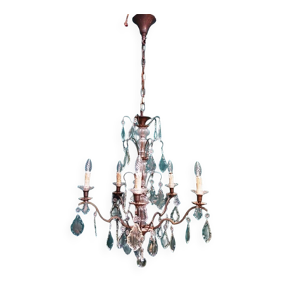 Lustre cristal bronze.