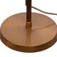 Holtkotter Bronze color swing arm floor lamp Germany 1980s