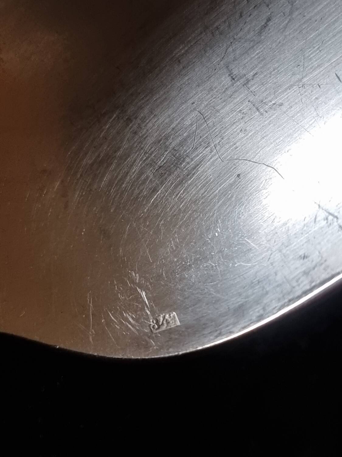 6 silver-plated soup spoons, 84gr, 1940