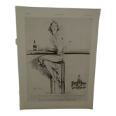 Paper advertisement Boisson Perrier beautiful illustration year 1936