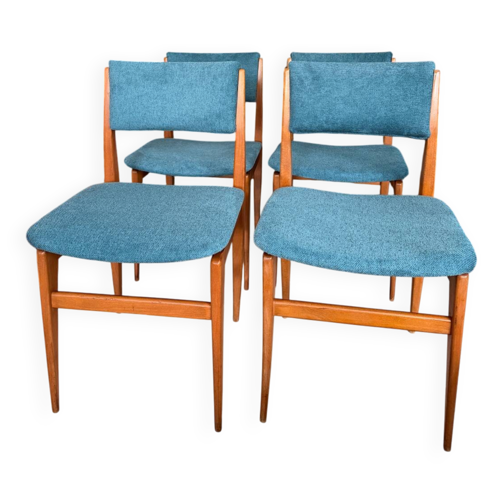 4 vintage Scandinavian style chairs