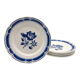 6 flat plates fb badonviller, vintage blue décor
