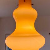 Massimo Vignelli Murano orange globe pendant light