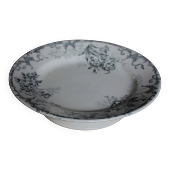 Black grey iron footed coupe Bourgeois