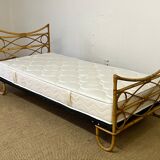 Vintage rattan bed