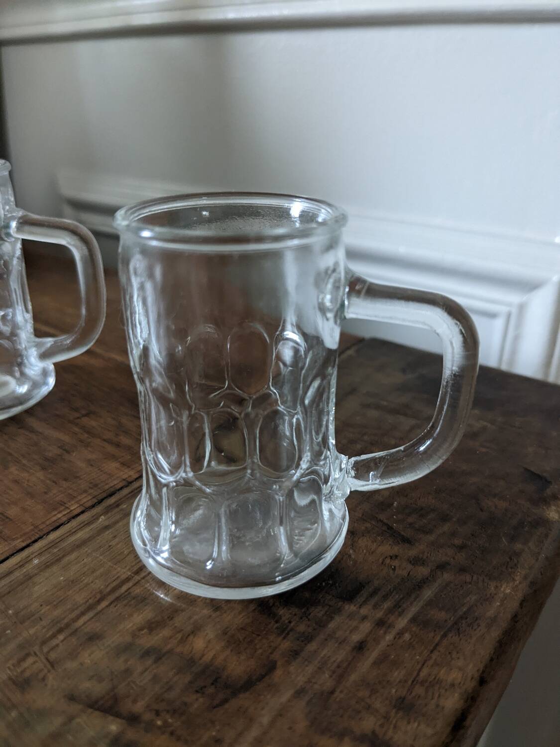 Mug-shaped liqueur glasses