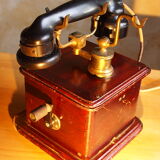 Ericsson antique telephone in wood and bakelite