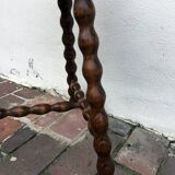 Turned wooden stool