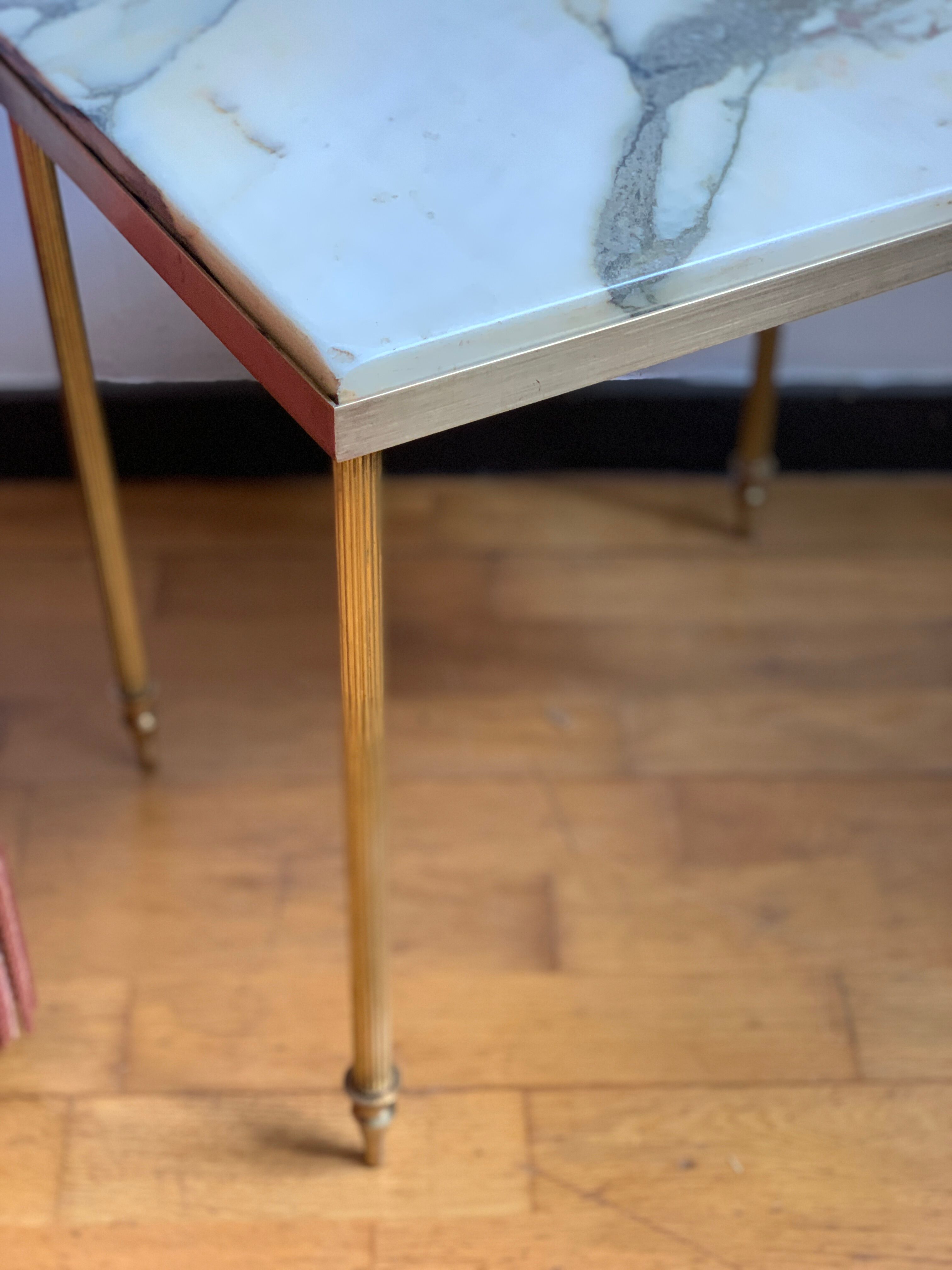 Brass marble coffee table