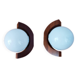 Pair of Scandinavian wall lights